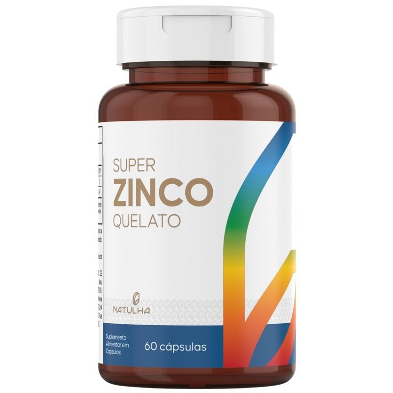 Super Zinco Quelato 60 cápsulas - Natulha