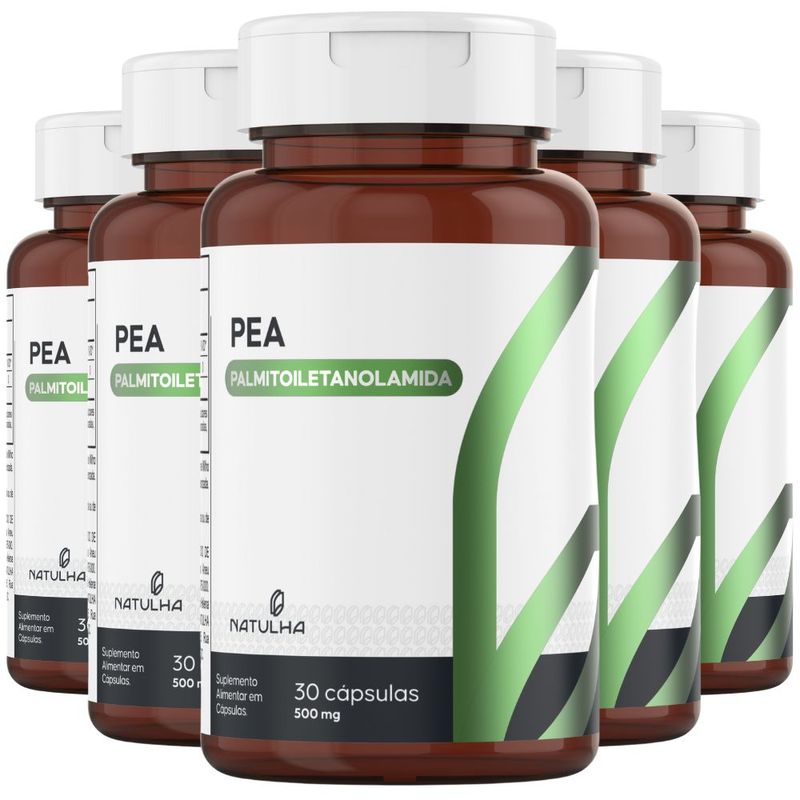 Kit 5x PEA (Palmitoiletanolamida) 150mg 30 cápsulas - Natulha