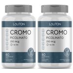 KIT 2X Cromo Picolinato 250mcg 60 cápsulas - Lauton