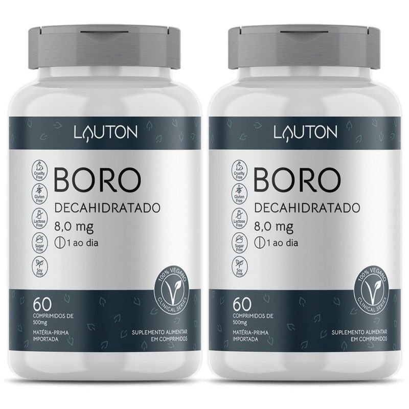 KIT 2X Boro Decahidratado 60 comprimidos - Lauton