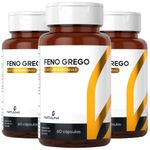 KIT 3X Extrato de Feno Grego 60 cápsulas - Natulha