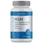 MSM Enxofre Orgânico Metil Sulfonil Metano 60 cápsulas - Lauton