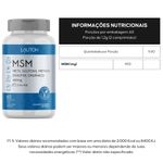 MSM Enxofre Orgânico Metil Sulfonil Metano 60 cápsulas - Lauton