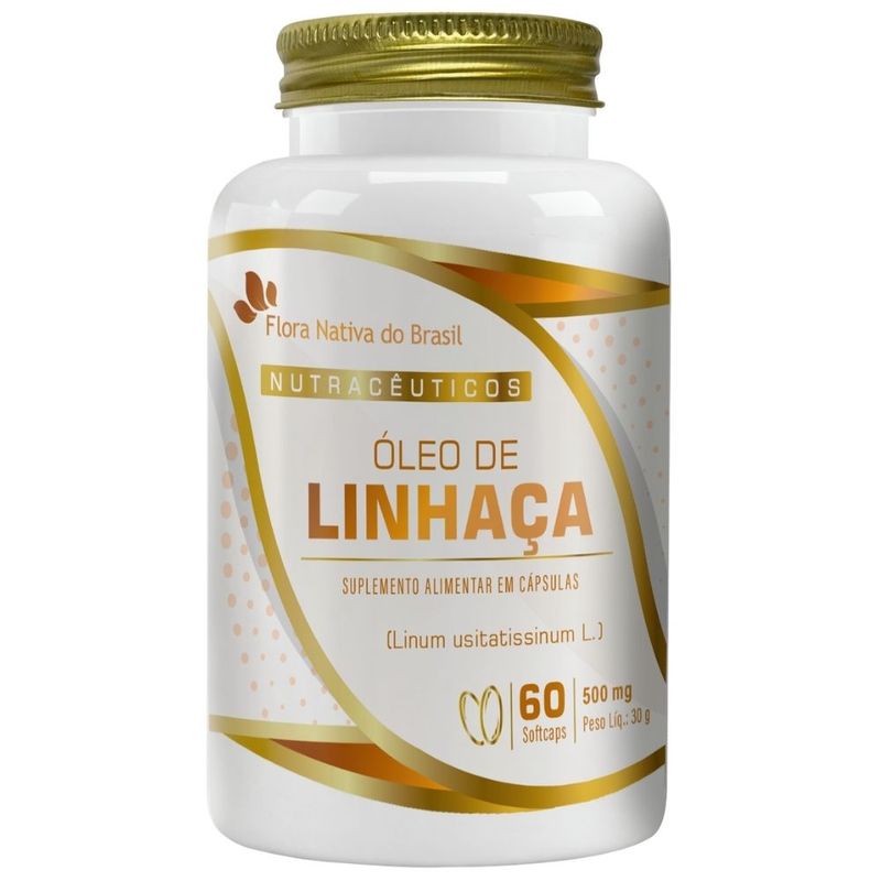 KIT 3X Óleo de Linhaça 60 cápsulas - Flora Nativa