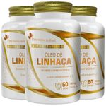 KIT 3X Óleo de Linhaça 60 cápsulas - Flora Nativa