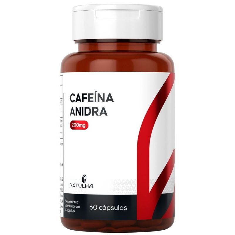 Cafeína Anidra Pura 60 cápsulas - Natulha