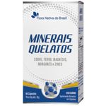 KIT 2X Minerais Quelatos 60 cápsulas - Flora Nativa