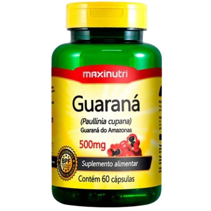 Guaraná (Estimulante Energético) 60 cápsulas - Maxinutri