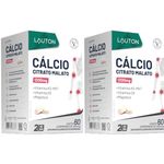 Kit 2x Cálcio Citrato Malato 60 comprimidos - Lauton