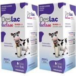 KIT 2X Deslac Lactase 10000 FCC - Gotas 15ml - Maxinutri
