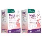 KIT 2X Metilfolax Ácido Fólico Ativo - 60 Comprimidos - Lauton