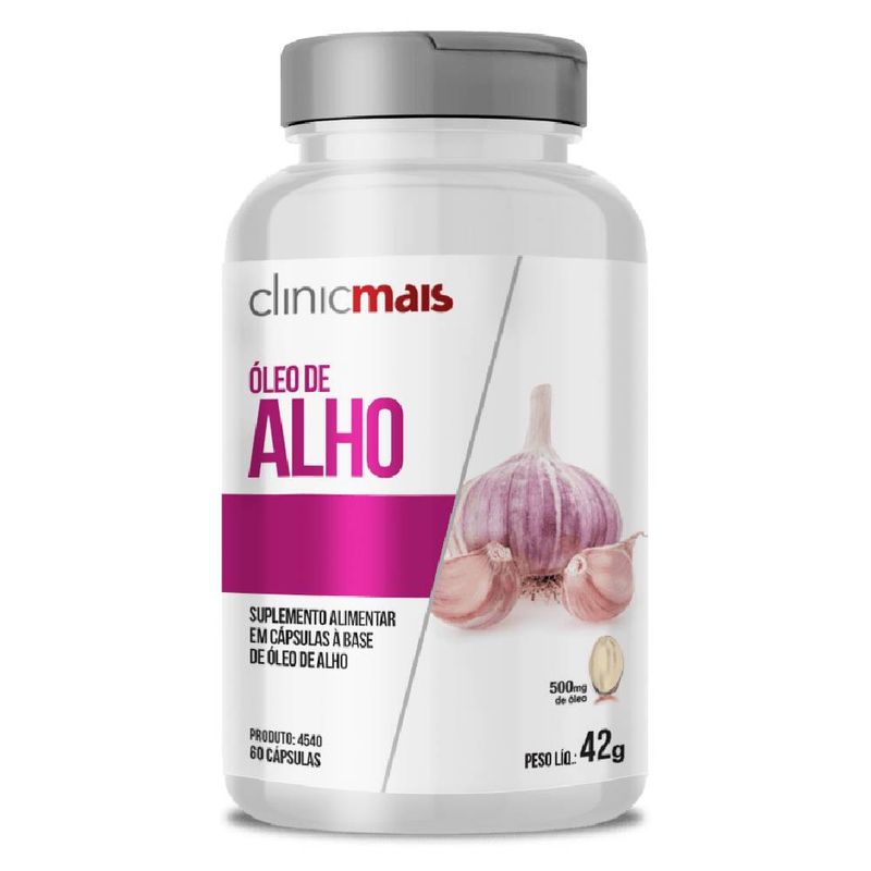 KIT 3X Óleo de Alho - 60 Cápsulas - Clinicmais
