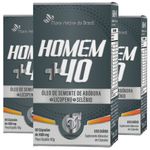 KIT 3X Homem +40 60 cápsulas - Flora Nativa
