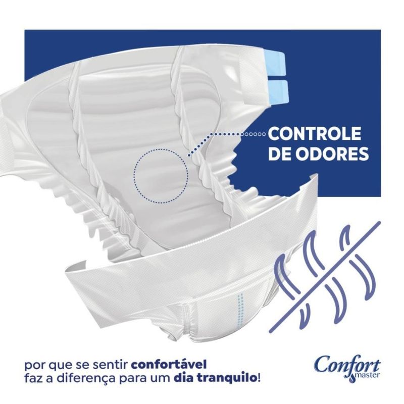 Fralda Geriátrica - Confort Master Regular - Incontinência - G - 2 Un