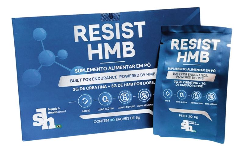 Resist HMB 6g - 30 Sachês - Sem Sabor