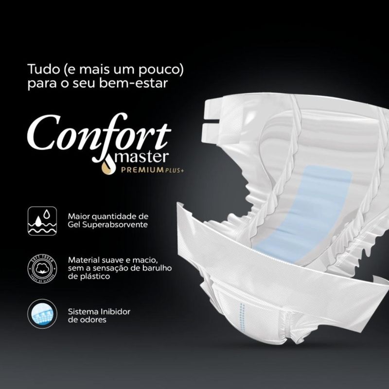Fralda Geriátrica - Confort Premium - Econômico - Incontinência - G - 4 Un