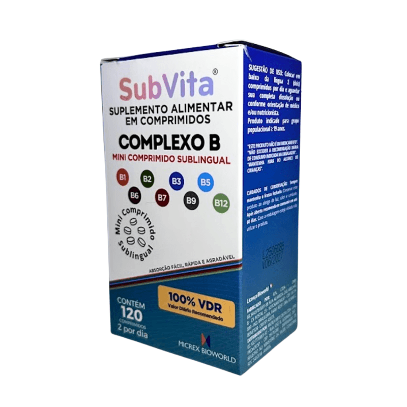 Subvita Complexo B - 120 Mini Comprimidos