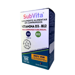 Subvita Vitamina D3 e B12 - 120 Mini Comprimidos
