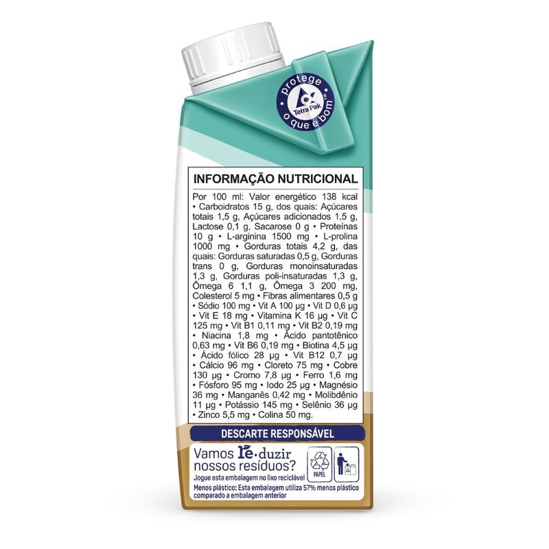 Novasource Proline - Nutrição Enteral e Oral Sabor Cappuccino - 200ml - Tetra Pack