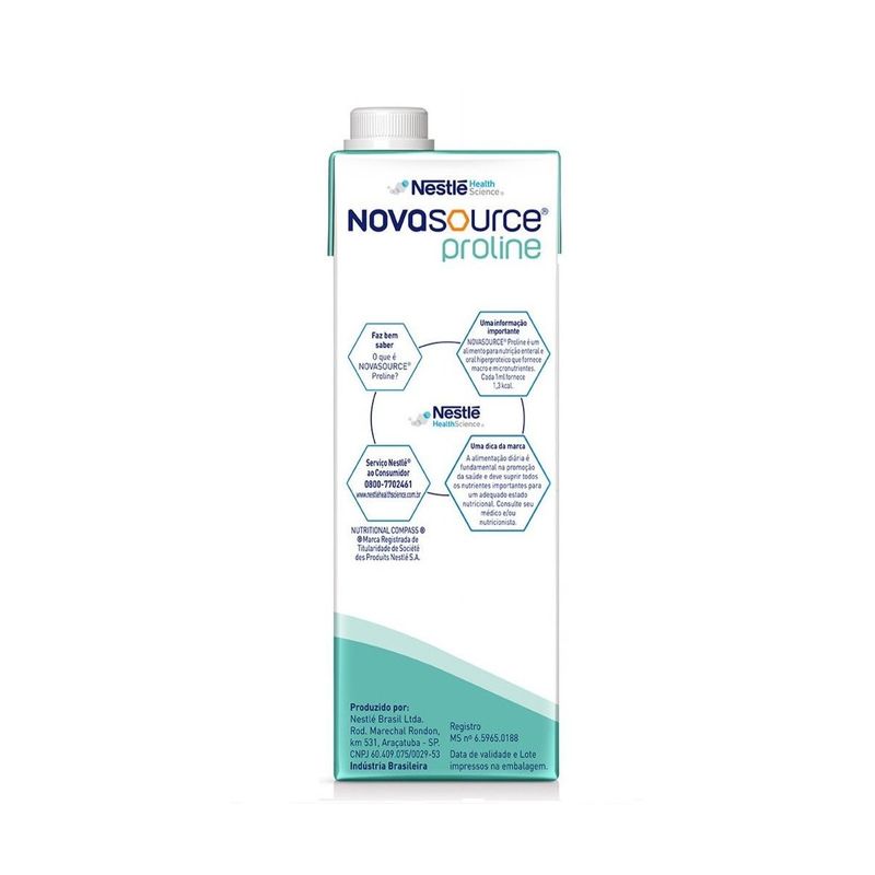 Novasource Proline - Nutrição Enteral e Oral Sem Sabor - 1L