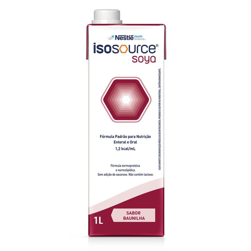 Isosource Soya - Nutrição Enteral e Oral Sabor Baunilha - 1L