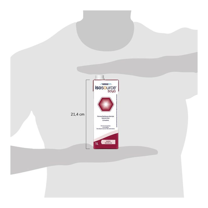 Isosource Soya - Nutrição Enteral e Oral Sabor Baunilha - 1L