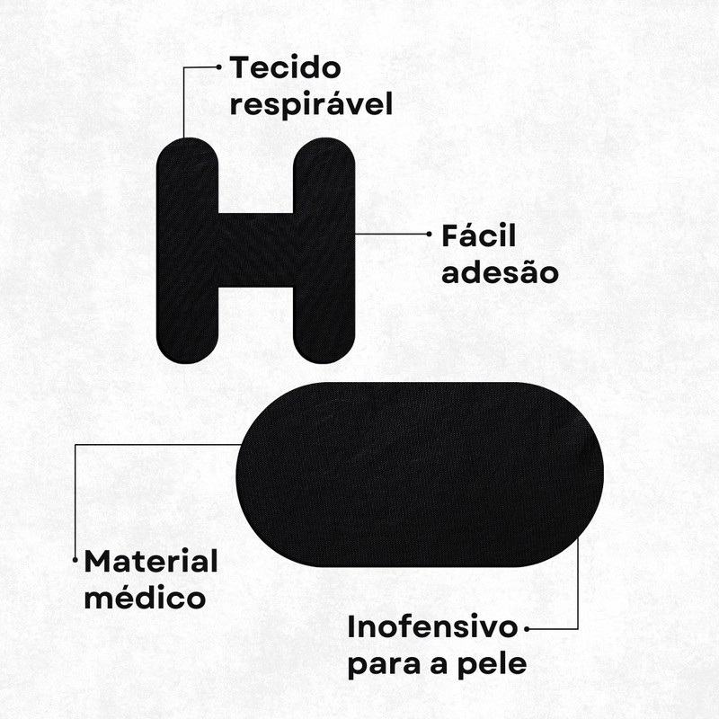 Kit Fita Bucal Oval e H Micrex-BioWorld - 5 Unidades de Cada