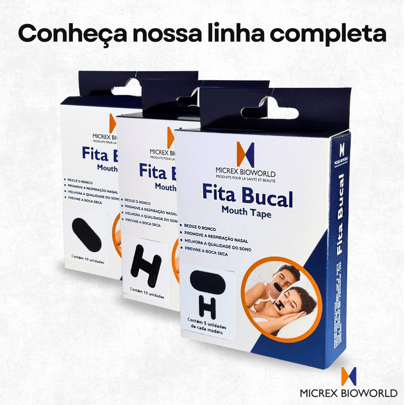 Kit Fita Bucal Oval e H Micrex-BioWorld - 5 Unidades de Cada