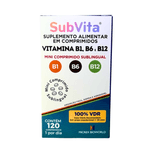 Subvita Vitamina B1 B6 e B12 - 120 Mini Comprimidos