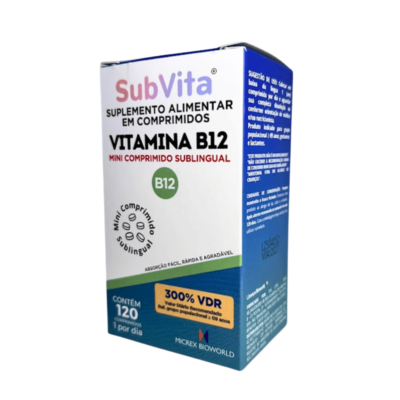 Subvita - Vitamina B12 - 120 Mini Comprimidos