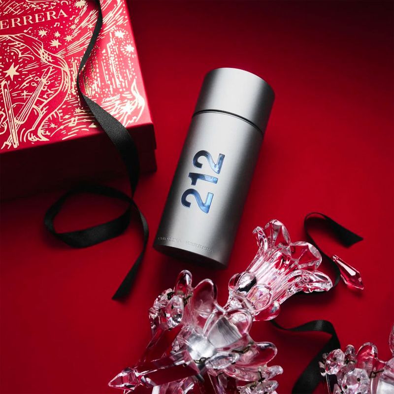 Kit Carolina Herrera 212 Men Masculino - Eau de Toilette 100ml + 10ml + Loção Pós-Barba 100ml