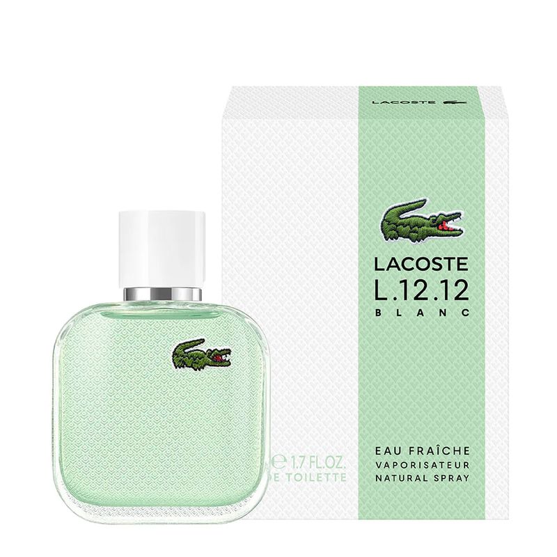 Lacoste L1212 Blanc Eau Fraiche - Eau de Toilette - Perfume Masculino - 50ml
