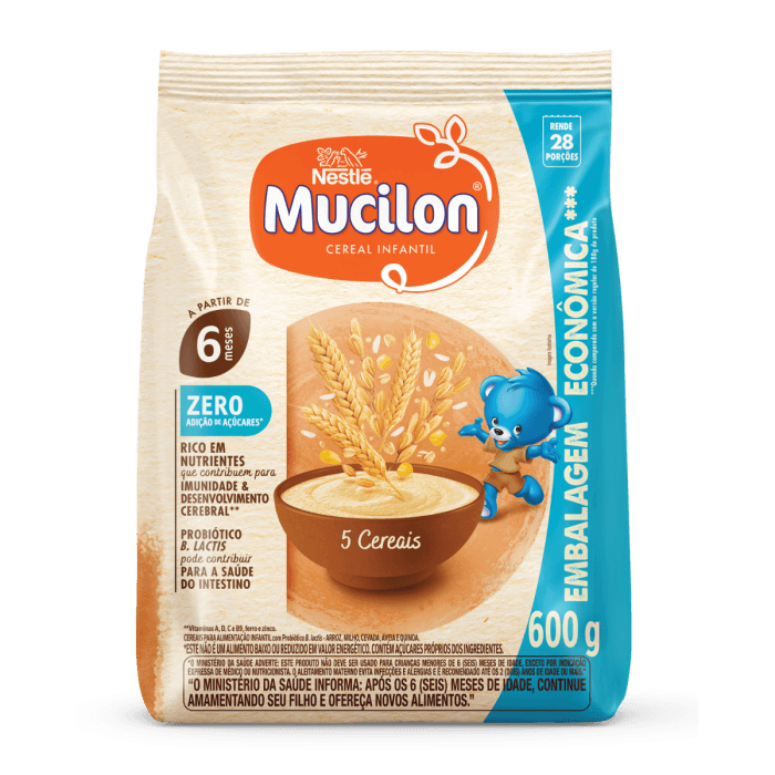 Mucilon BL - Cereal Infantil 5 Cereais Zero - 600g