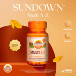 Sundown - Multi A-Z - Suplemento Alimentar - 30 Comprimidos