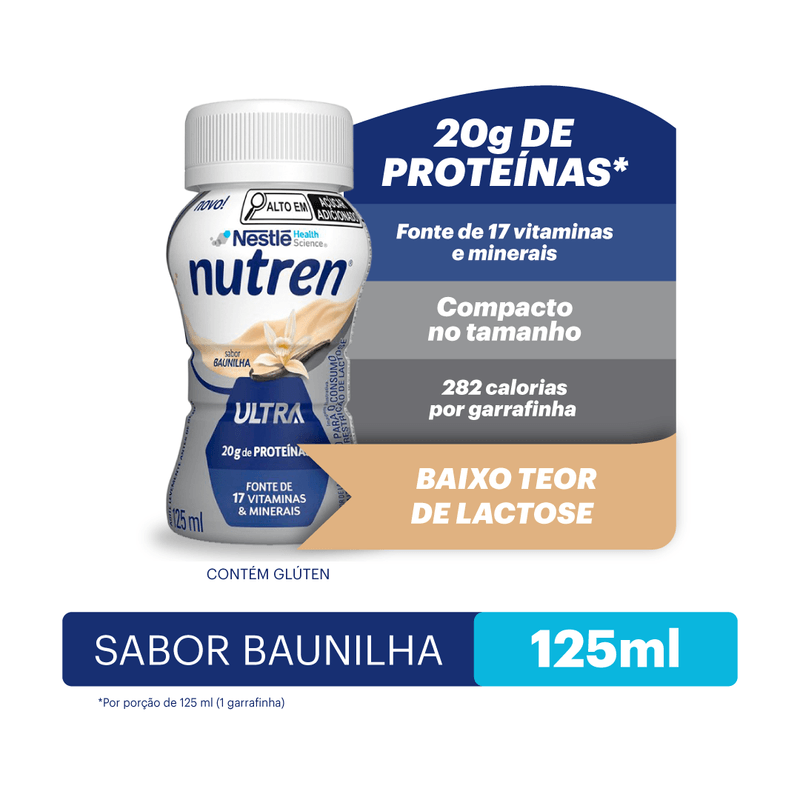 Nutren Ultra - Suplemento Alimentar Sabor Baunilha - 125mL