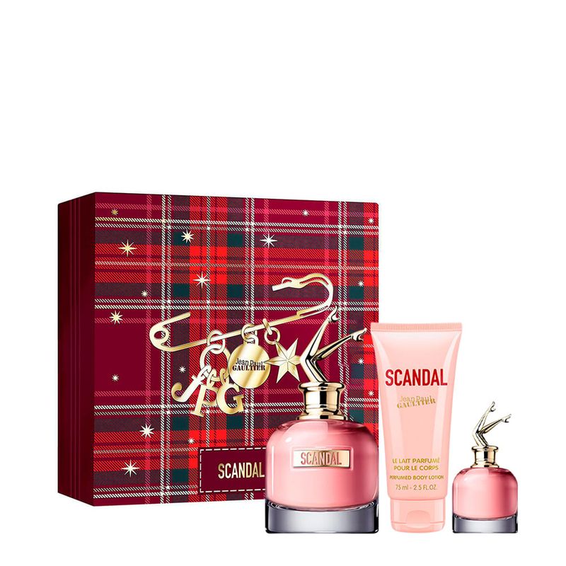 Jean Paul Gaultier - Scandal Feminino - Kit EDP 50ml + 6ml + Body Lotion 75ml - Kit