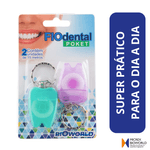 Fio Dental Pocket - 2x15m - Fio Dental Chaveiro - 2 Unidades