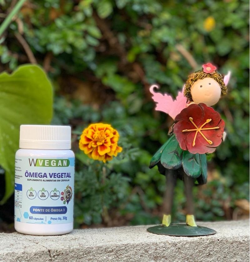 Ômega 3 Vegetal 60 capsulas WVegan Omega DHA Vegano