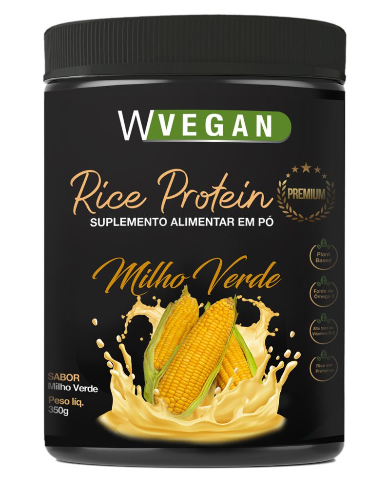 Rice Protein Premium 350g Sabor Milho Verde DHA Arroz