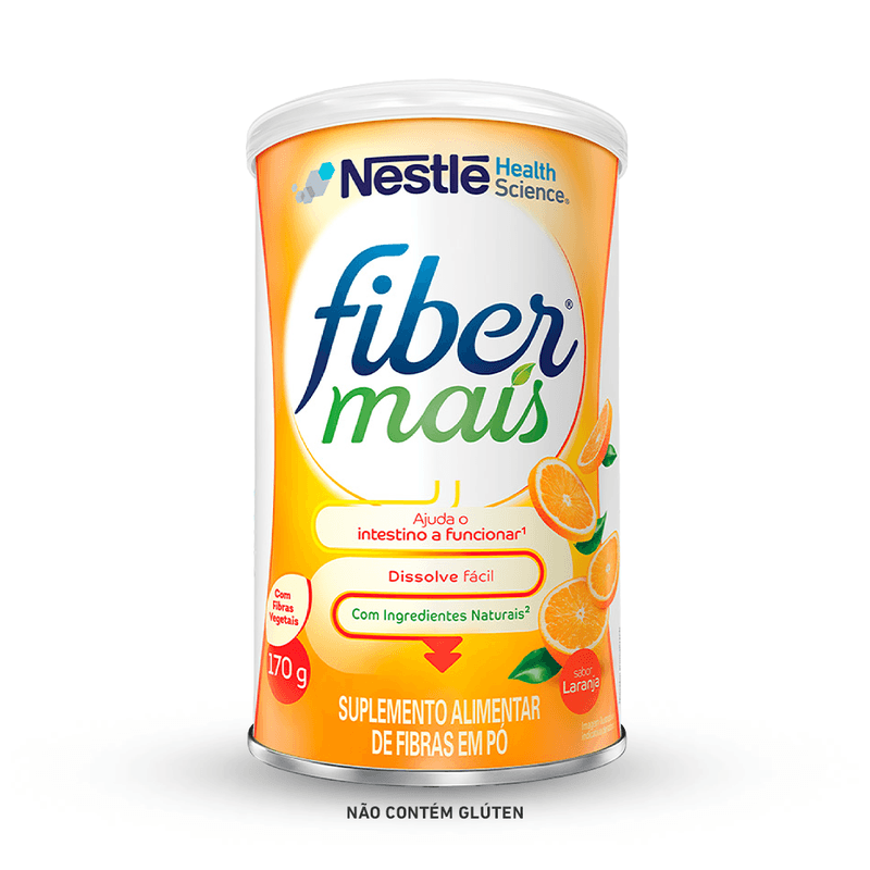 FiberMais - Laranja - Suplemento Alimentar de Fibras - 170g