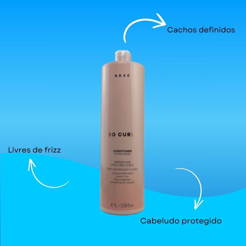 Braé - Go Curly Defined and Frizz-Free Condicionador 1L