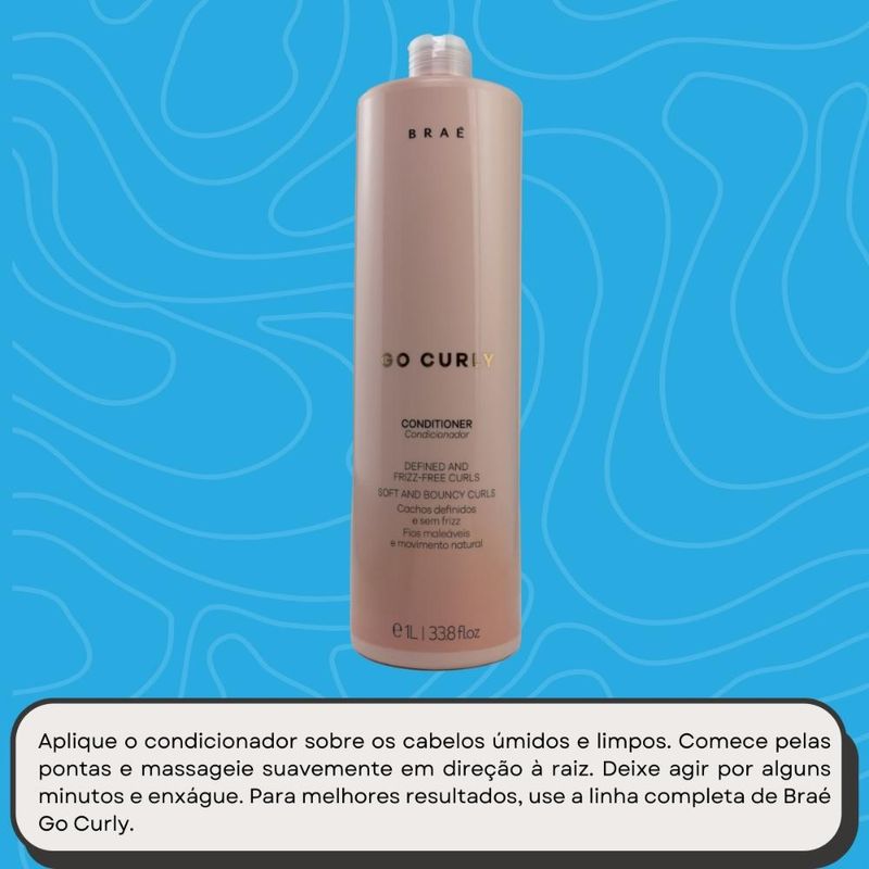 Braé - Go Curly Defined and Frizz-Free Condicionador 1L