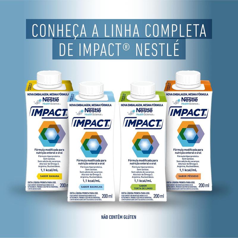 Nutrição Enteral e Oral Impact Banana 200mL TETRAPACK