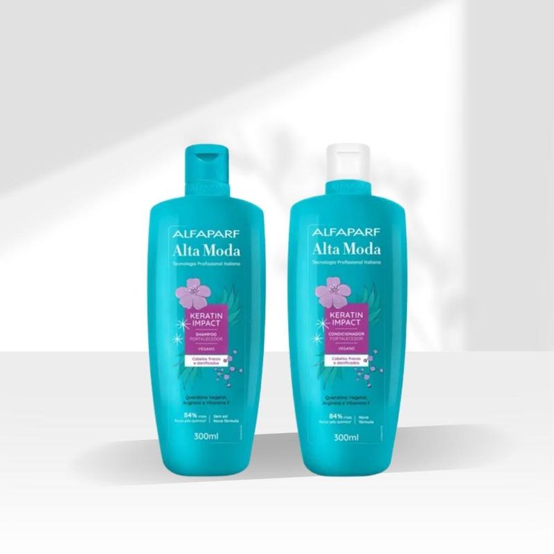 Alfaparf - Keratin Impact Kit Shampoo e Condicionador - 300ml