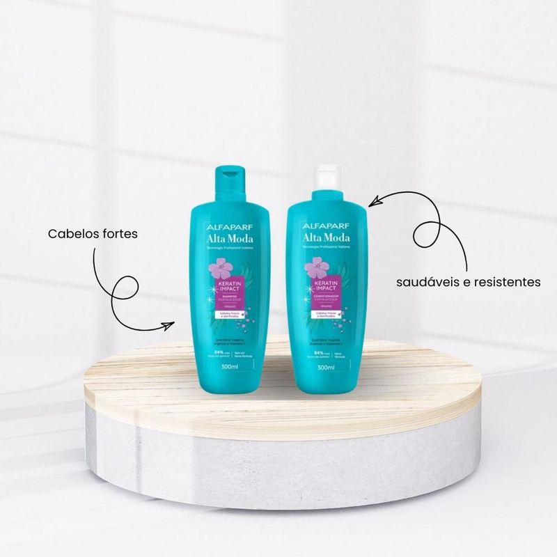 Alfaparf - Keratin Impact Kit Shampoo e Condicionador - 300ml