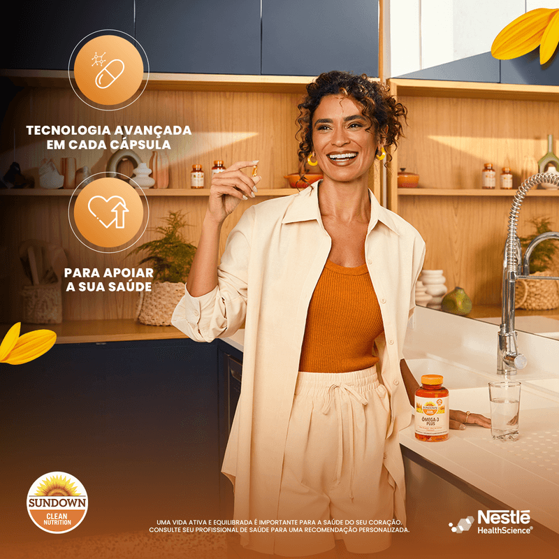 Suplemento Alimentar Sundown Ômega 3 Plus 60 Cápsulas