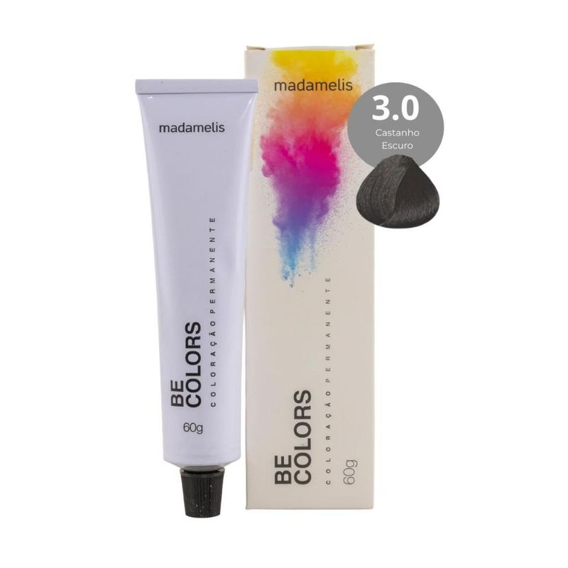 Madamelis - Be Colors Castanho Escuro - Coloração - 60g