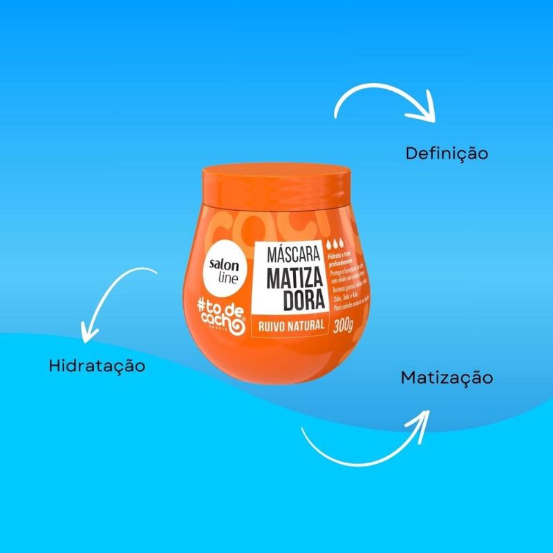 Salon Line - #todecacho Matizadora Ruivo Natural - Máscara Capilar - 300g
