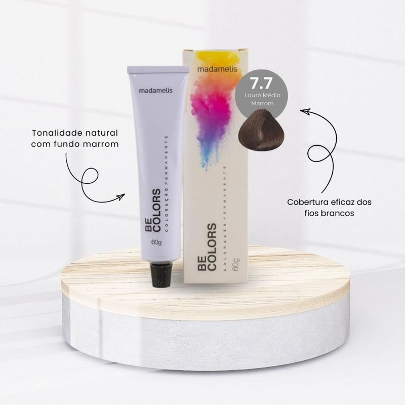 Madamelis - Be Colors Louro Médio Marrom - Coloração - 60g