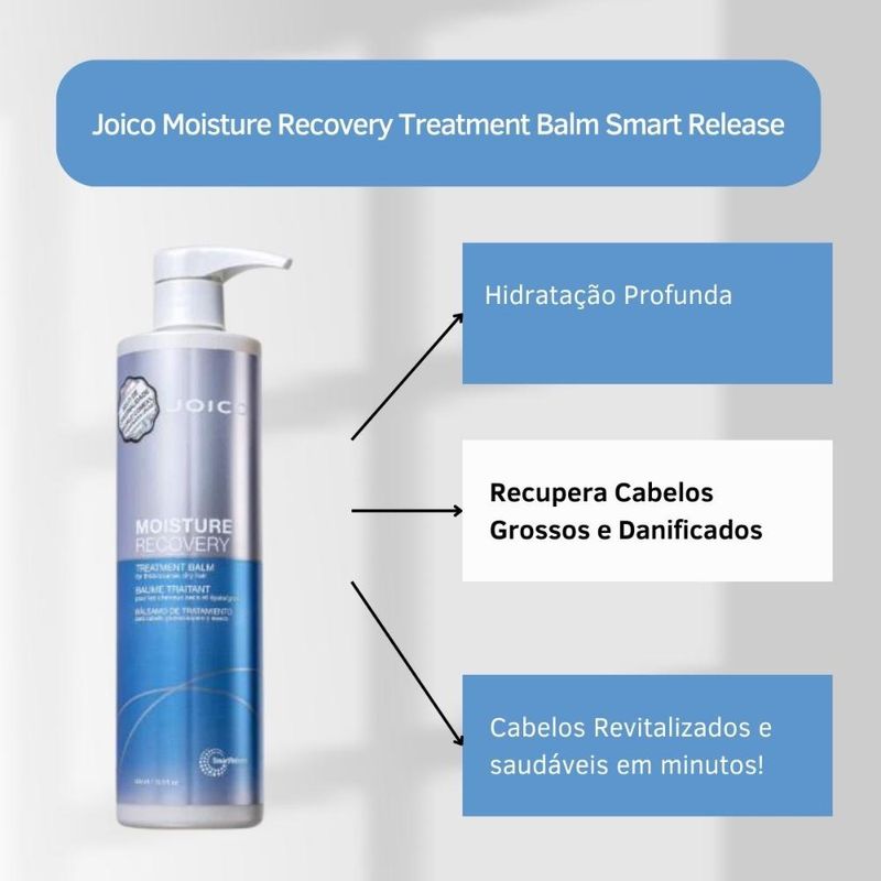 Joico - Moisture Recovery Treatment Balm Smart Release - Máscara Capilar - 500ml